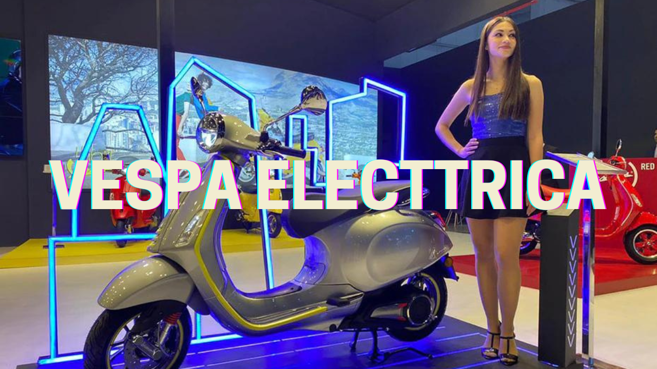 Vespa Electtrica Scooter at Auto Expo 2020 | Best Looking Electric Scoot!